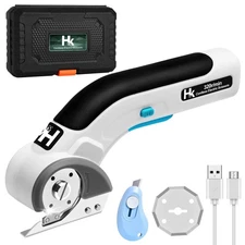 HK Cordless Electric Scissors, 4V Electric Box Cutter, Carpet & Cardboard Cutter