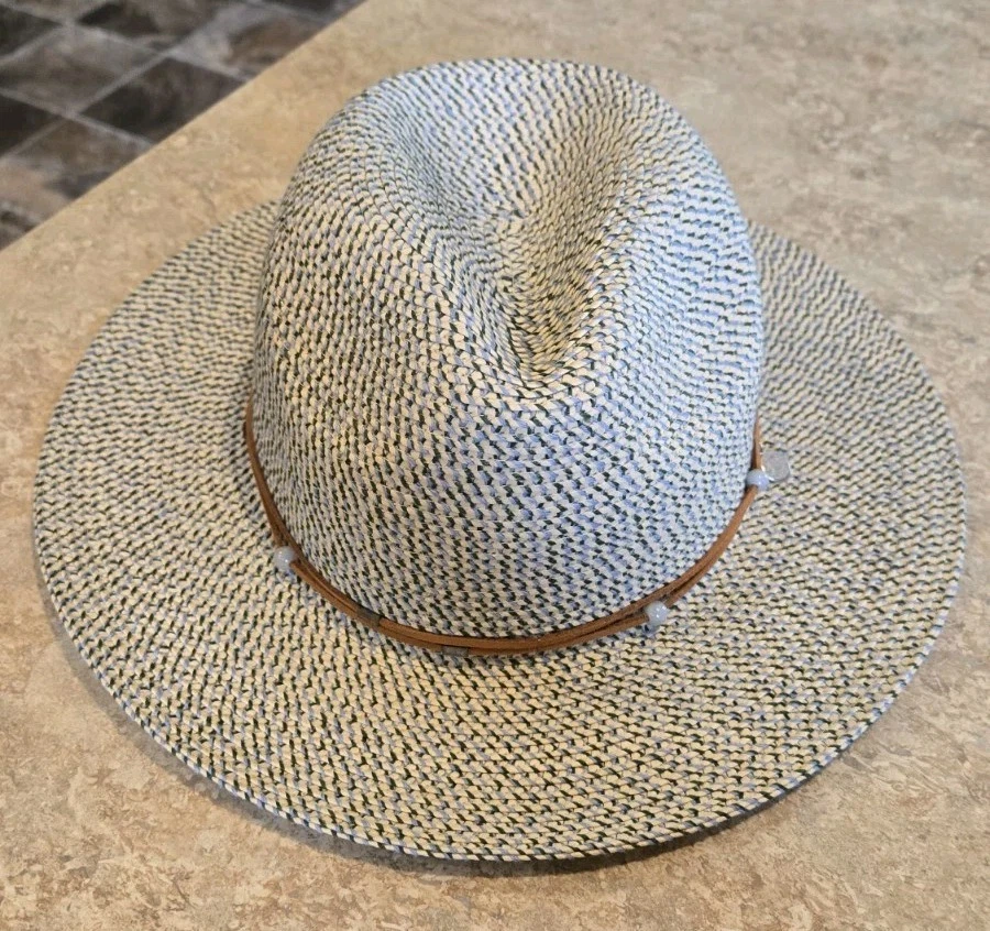 NEW Sunday Afternoons Wanderlust Fedora Hat in Seaglass - Size S/M - UPF 50+