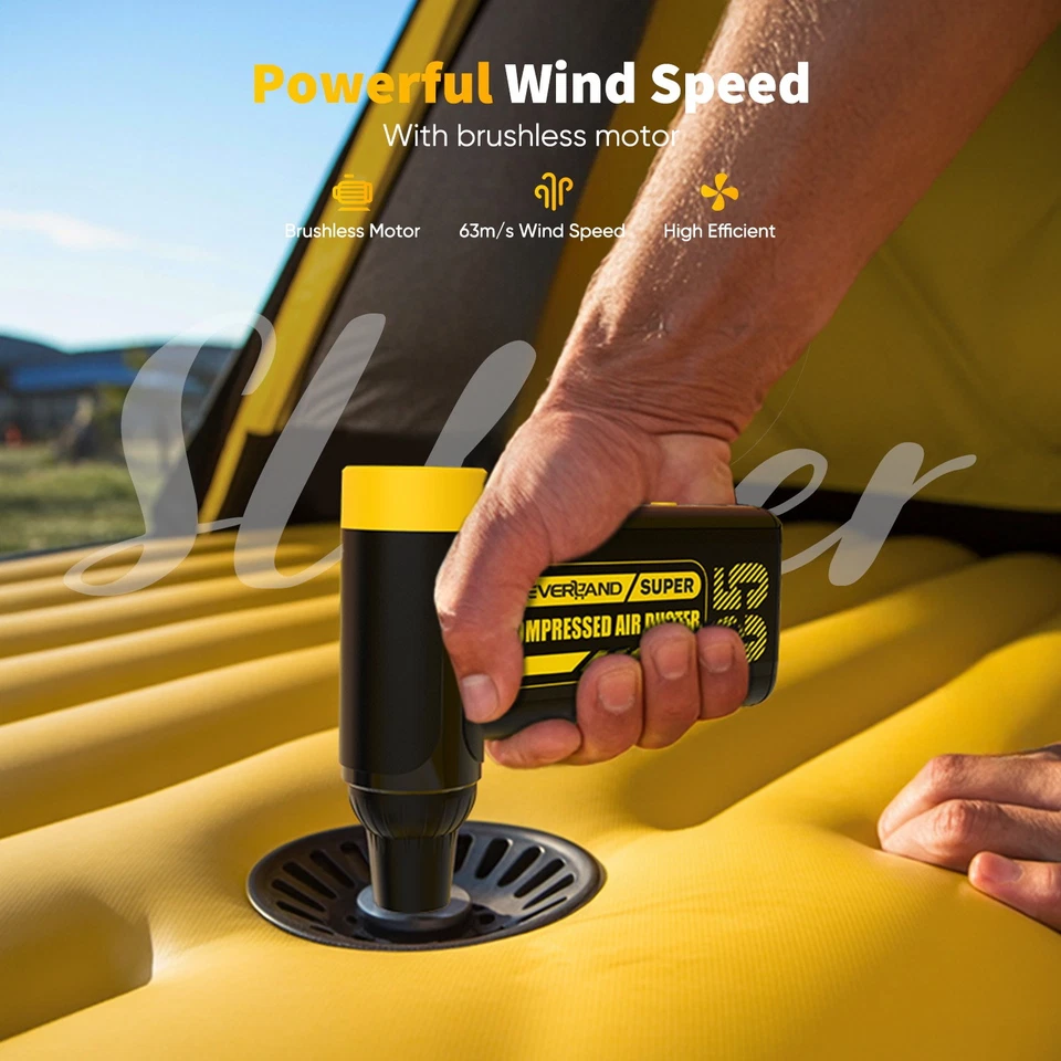 240000RPM 100W Kabelloser Handgebläse Leistungsstark Lange Laufzeit 60MIN für PC - Bild 4 von 4