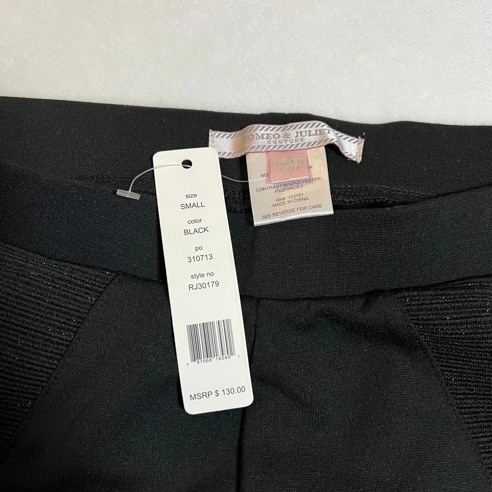 Romeo & Juliet Couture Ponte Acanalado Elastizado Ajustado Leggings Talla Pequeña NUEVO Foto 4 de 4