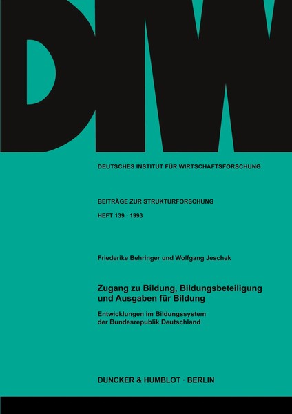 Zugang Zu Bildung, Bildungsbeteiligung Und Ausgaben FüR Bildung....-image