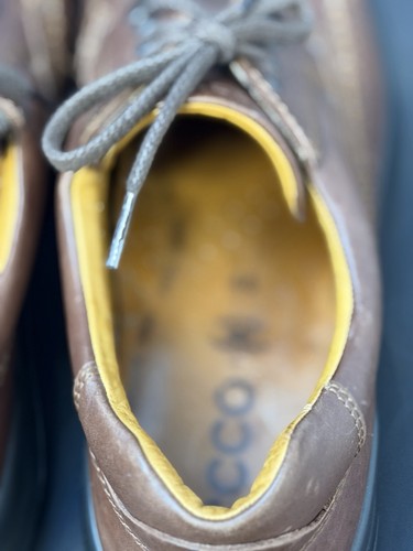 Ecco Seawalker Freizeit Wanderschuhe Braun Leder Herren Größe 46 US 12 feuchtigkeitsableitend - Bild 7 von 9