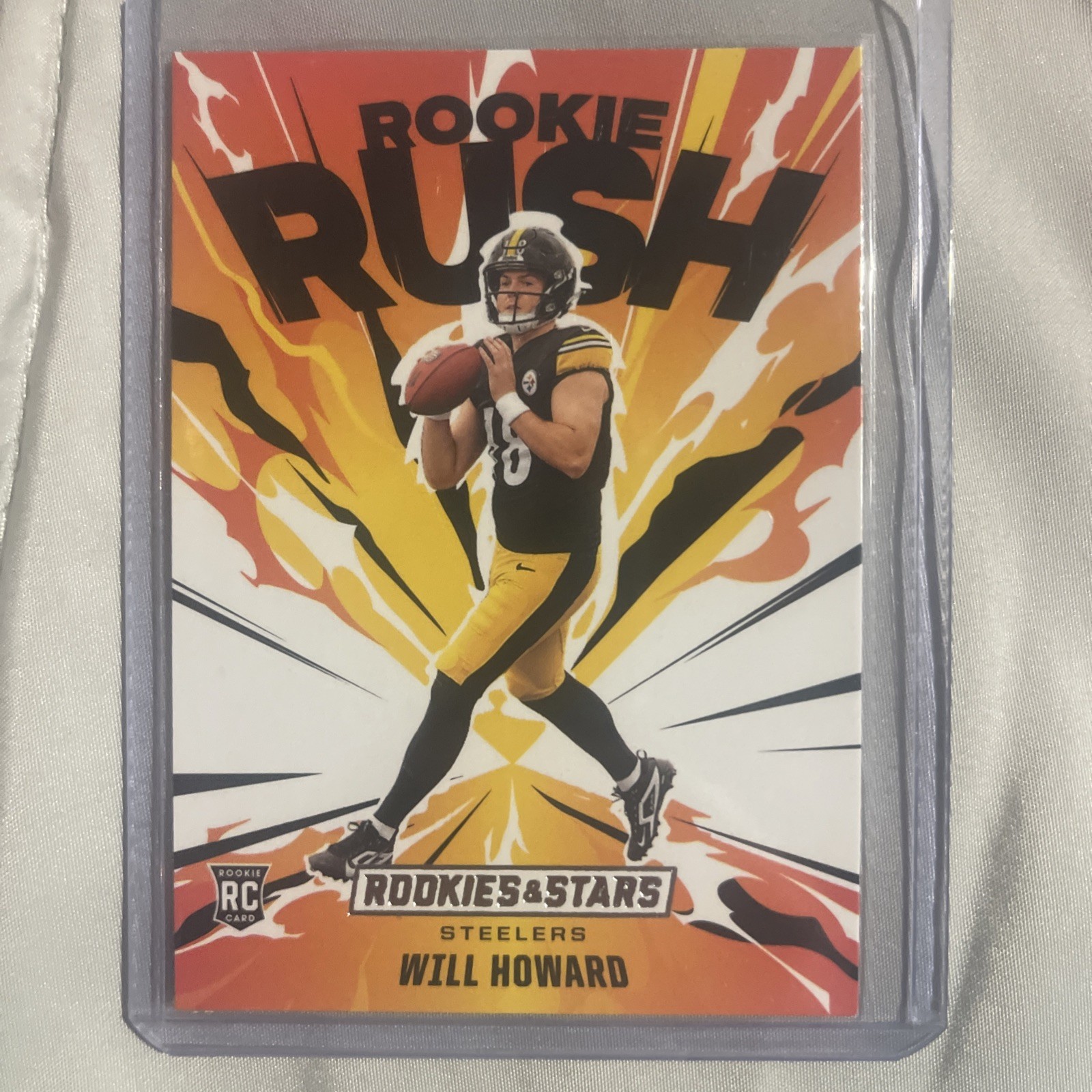 Panini 2025 Rookies & Stars Will Howard Rookie Rush Steelers #13 Football