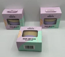 Three Packs, Isle of Paradise Shape and Glow Self Tan Blending Brush Palm Sized