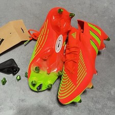 Adidas Predator Edge.1 SG Soccer Cleats Red Orange GW1010 Mens 4.5 / Women 5.5
