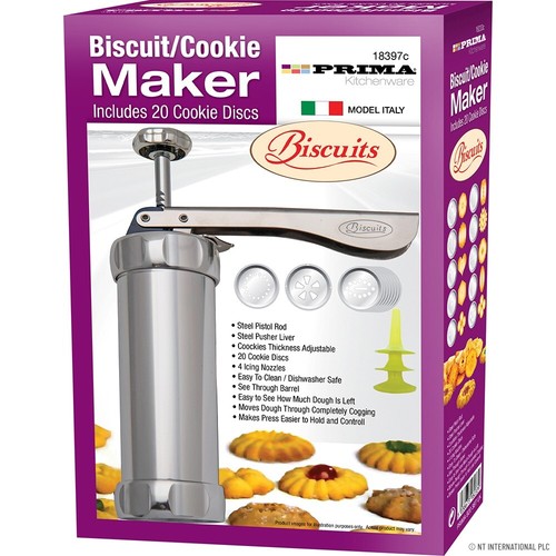 Biscuit Cookie Maker Press Pump Machine With 20 Cookie Discs - Picture 2 of 10