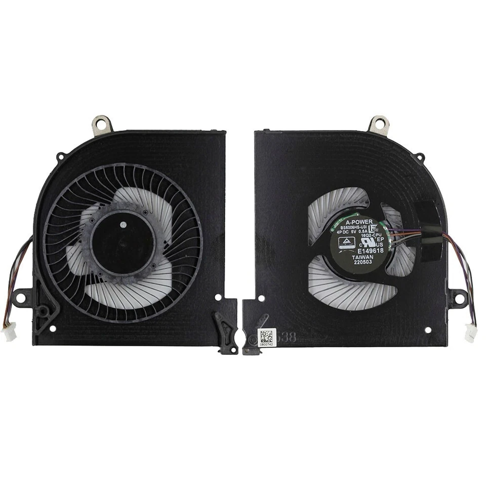 For MSI GS65 Stealth GS65VR MS-16Q1 Q2 Q3 Q4 OEM CPU GPU Cooling Fan Replacement - Image 2 of 4