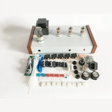 HiFi 12AX7 Vacuum Tube Preamp DIY KIT Stereo Home Desktop Audio Preamplifier