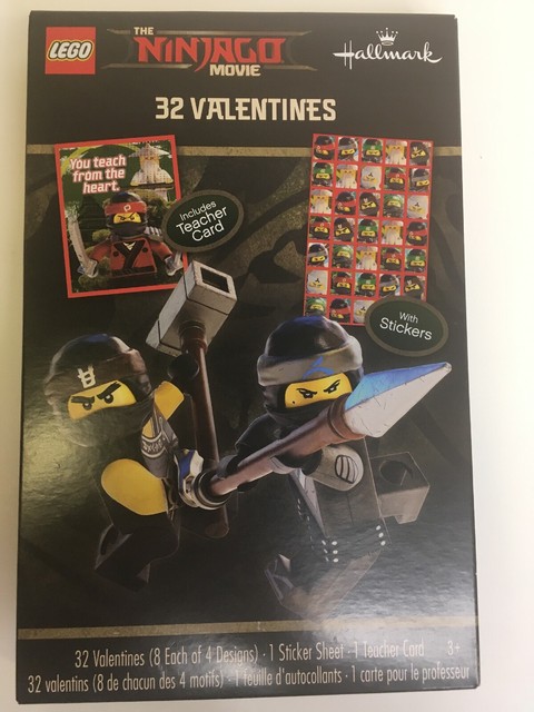 Kids Valentines Lego The NINJAGO 32 Count Valentines Day ...
