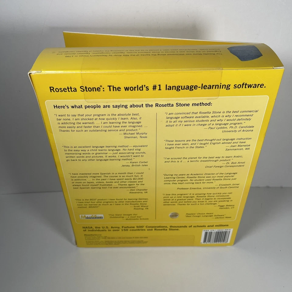 ROSETTA STONE Italian Italiano Version 3 Level 1 & 2  - Image 3 of 4