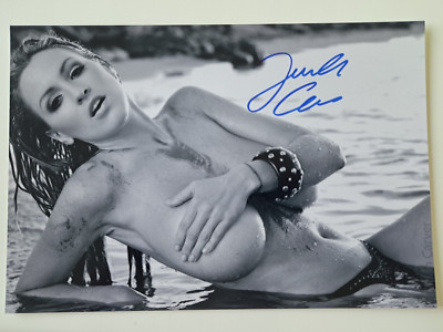 Jordan Carver Busty  Sexy Adult Model signed 20x30cm Foto Autogramm Autograph 2
