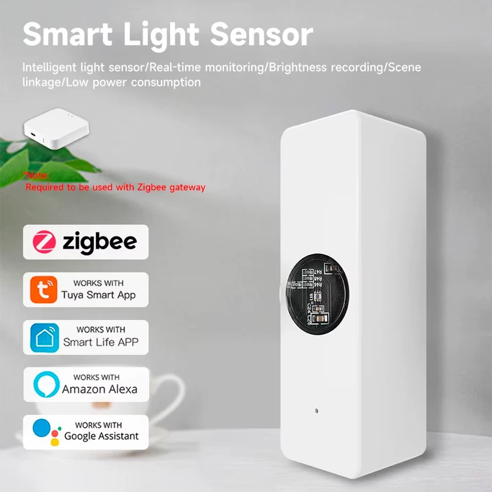 Tuya Zigbee Light Sensor Luminance Sensor Illumination Brightness Detector Smart - Image 2 of 4