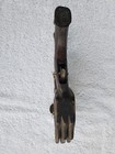  Folk Art Wood Carved  - Man, Dog and Bird - Vintage W/ Wind up cord  — photo 9