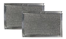 Compatible GE WB06X10608 Microwave Oven Aluminum Mesh Grease Filters 2 Pack 