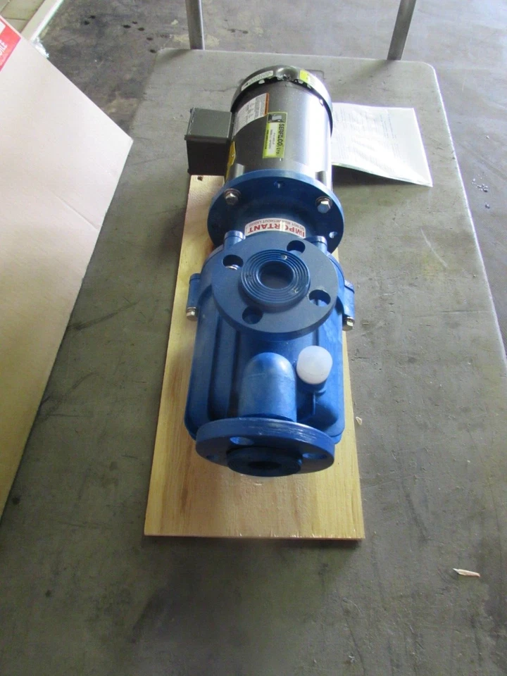 SERFILCO P-51-2422-JF , FIBER PUMP &MOTOR, 1" ,3ph, 230/460 Volt, 0.75hp, NEW! - Image 2 of 4