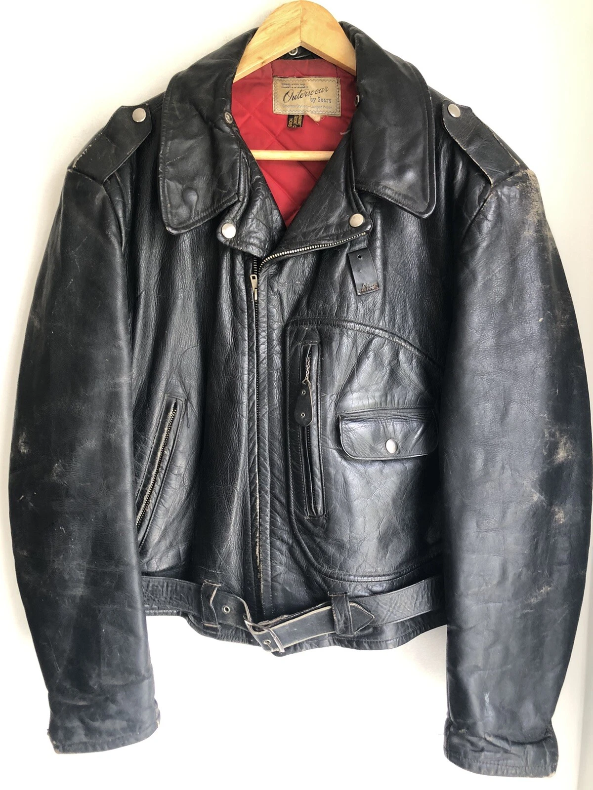 FS: 1950s Sears Hercules Horsehide D-Pocket Motorcycle Jacket by