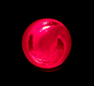 AKRO AGATE    RED  -  ORANGE    SNAKE -      RARE COLORS  w/ Eye - Lashes  !!!