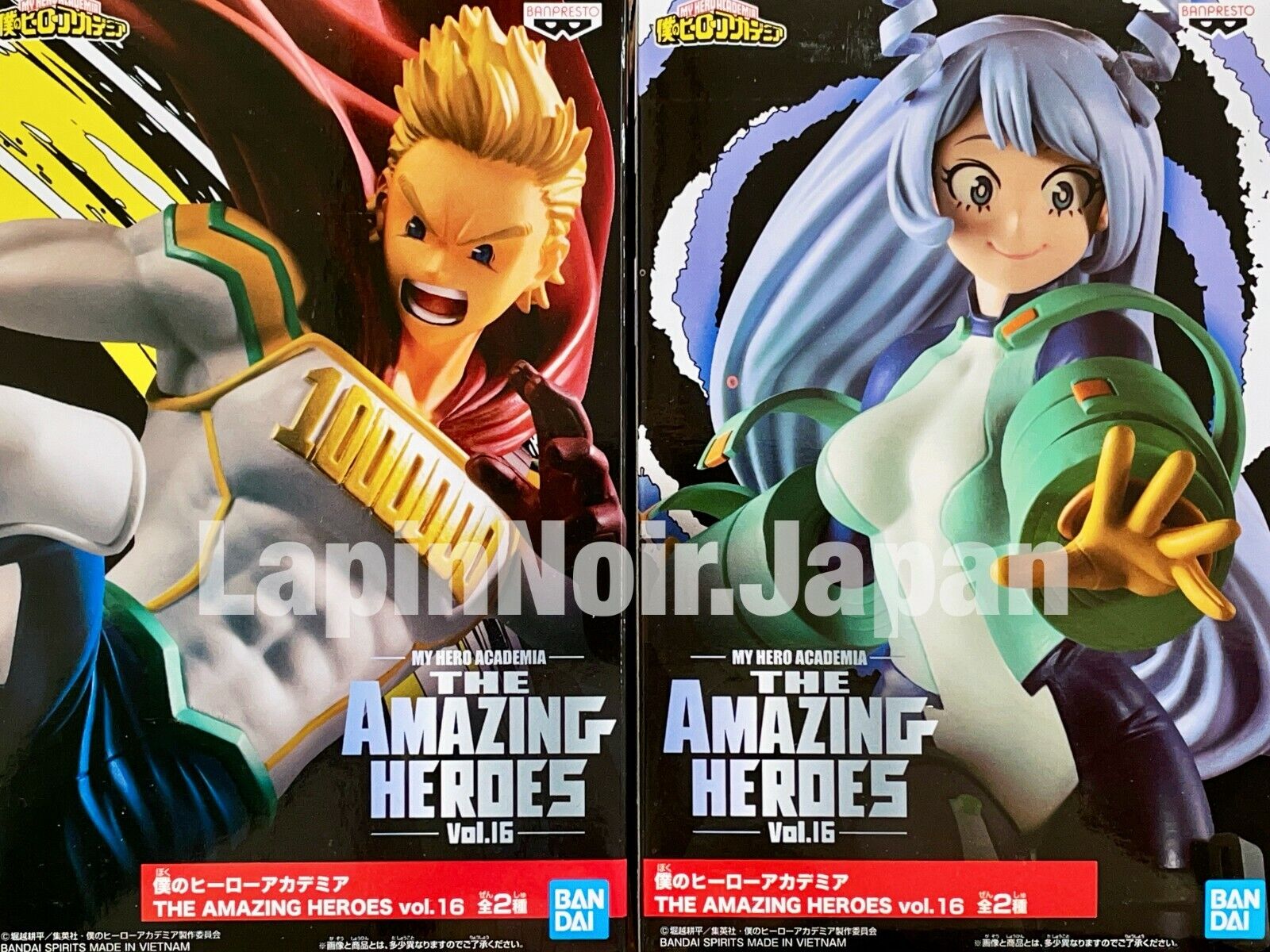 BANPRESTO My Hero Academia figure Nejire Hado Mirio Togata The Amazing Heroes 