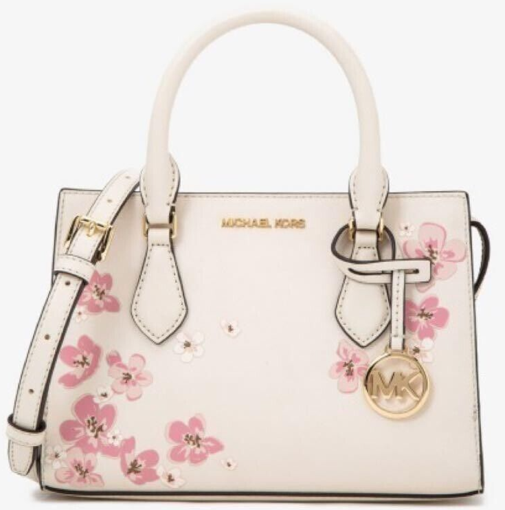Michael Kors Sheila Small Center Zip Satchel Cherry Blossom