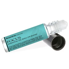 Aromine Focus Essential Oil Roll On, Pre-Diluted 10ml
