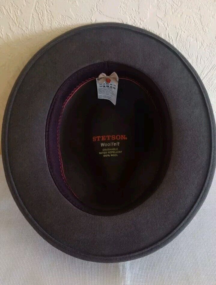 Men's brown felt fedora hat Stetson. Size 59 /L | eBay Men's brown felt fedora hat Stetson. Size 59 /L | eBay