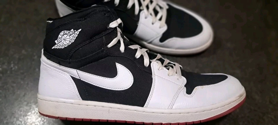 Nike Air Jordan 1 Alto Negro Blanco Rojo 2008 Talla 15 Hombre Envío Rápido Foto 4 de 4