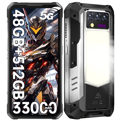 2025 OUKITEL WP100 Titan Outdoor Smartphone 5G 33000mAh 48GB+512GB Handy NFC GPS
