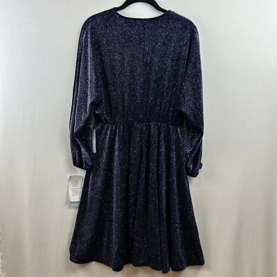 NWT London Times Long Sleeve Sparkle, Glitter Velvet Dress- Navy Size M (35) | eBay NWT London Times Long Sleeve Sparkle, Glitter Velvet Dress- Navy Size M (35) | eBay