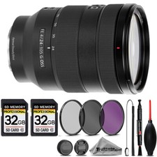 Sony FE 24-105mm f/4 G OSS Lens 3PC FILTER  64GB STORAGE BUNDLE KIT