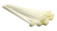 Natural Wire Cable Zip Ties Nylon 66 Standard USA Made 18lb, 40lb, 50lb Test