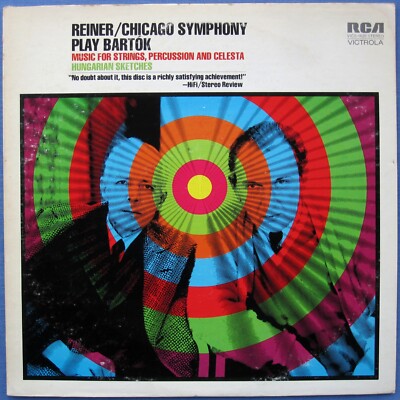 REINER BARTOK Music for Strings Perc & Celesta Hungarian Sketch RCA VICS-1620 NM