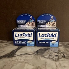 (2) Lactaid Original 120 caps each exp 2026, Or Later