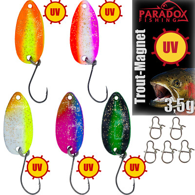 Paradox Fishing Forellen Spoon Set  Spoons 1,5g/2,0g/3,5g Forellenköder Spoons