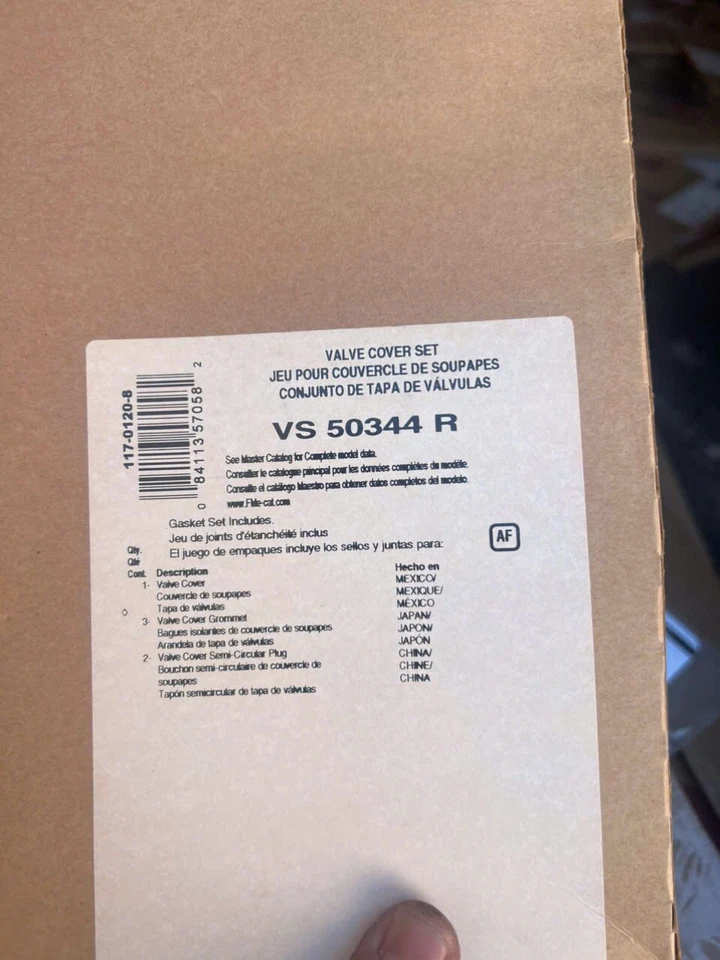 Juego de juntas de cubierta de válvula Fel-Pro VS 50344 R para modelos seleccionados de Honda Isuzu 85-97 Foto 2 de 2
