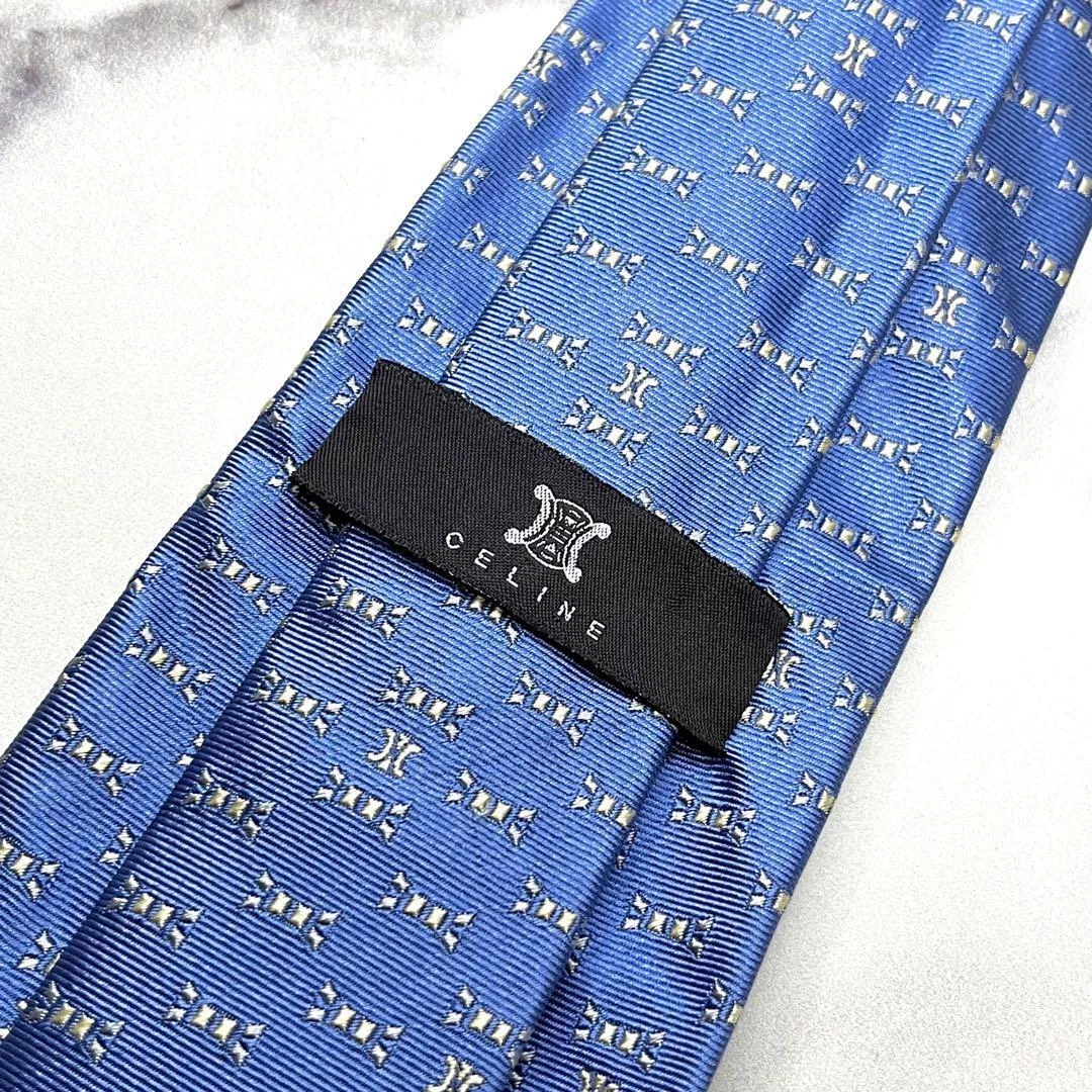 CELINE cravatta uomo seta originale usata cravatta abito classico lusso multicolore A16
