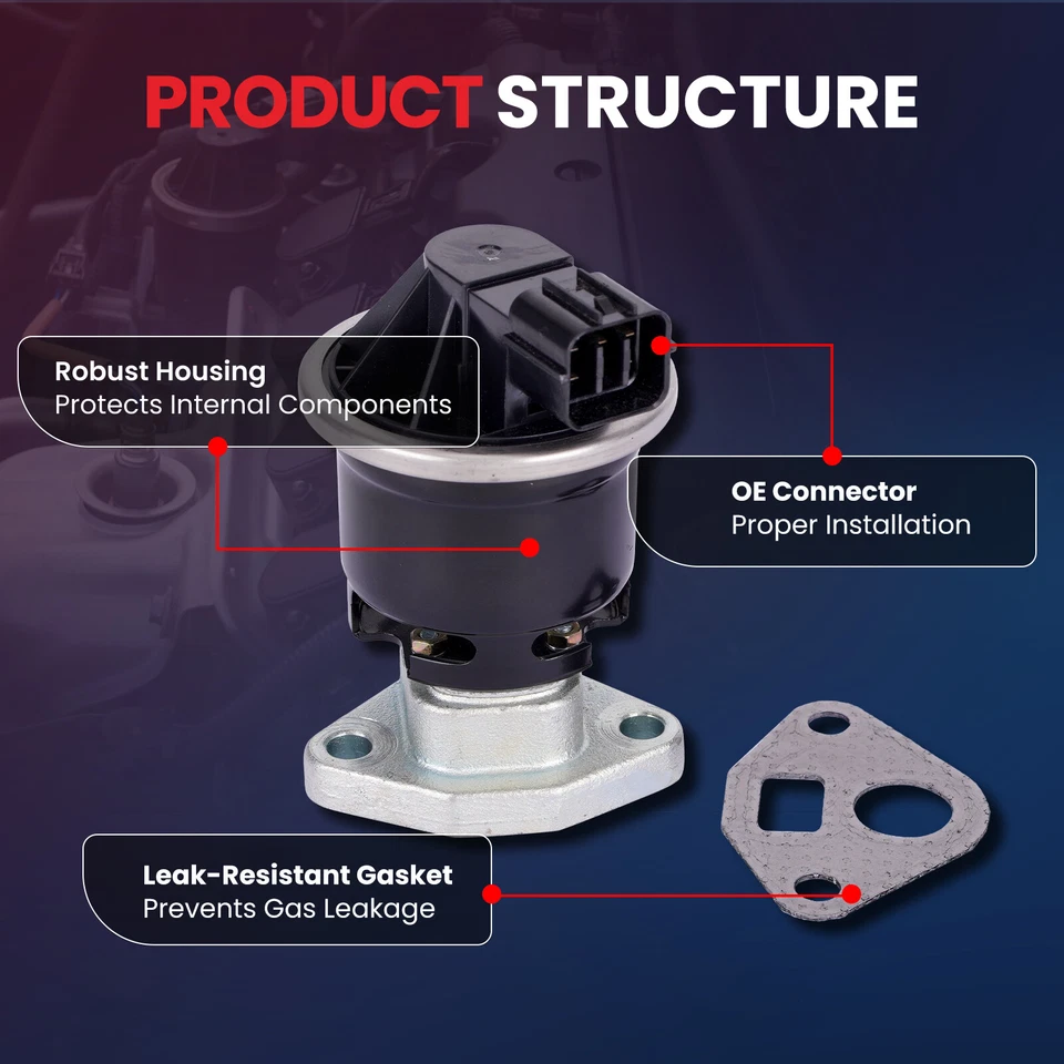 Fit Honda Odyssey Accord Pilot Ridgeline Acura TL MDX RL CL Saturn Vue EGR Valve - Image 3 of 4