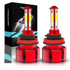 H11 LED Headlight Super Bright Bulbs Kit 12000K White 330000LM High/Low Beam