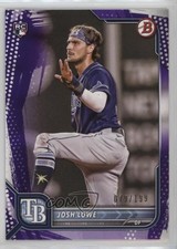 2022 Bowman Purple Pattern Border 79/199 Josh Lowe #33 yf1