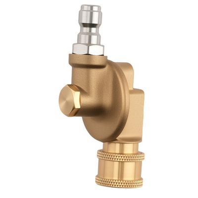 #ad 1 4quot; Pressure Washer Adapter Pivoting Coupler 240° Rotation Brass Stainless $18.81