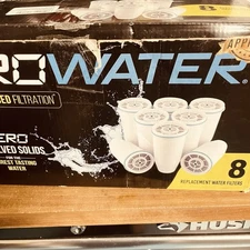 8 ZERO WATER 5 Stage Advanced Filtration 6 Replacement Water Filters