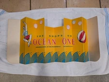 Vintage The Shops on Ocean One Atlantic City NJ Paper Carboard Sign