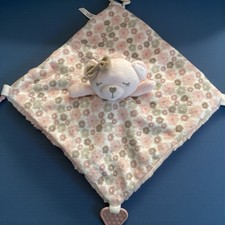 Dreamgro Buddy Activity Lovey Baby Security Blanket Pink Bear Teether Toy -