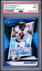 2021 PANINI ROOKIES & STARS SIGNATURE-TRUE BLUE #84 JALEN HURTS 10/35 PSA 9 AUTO