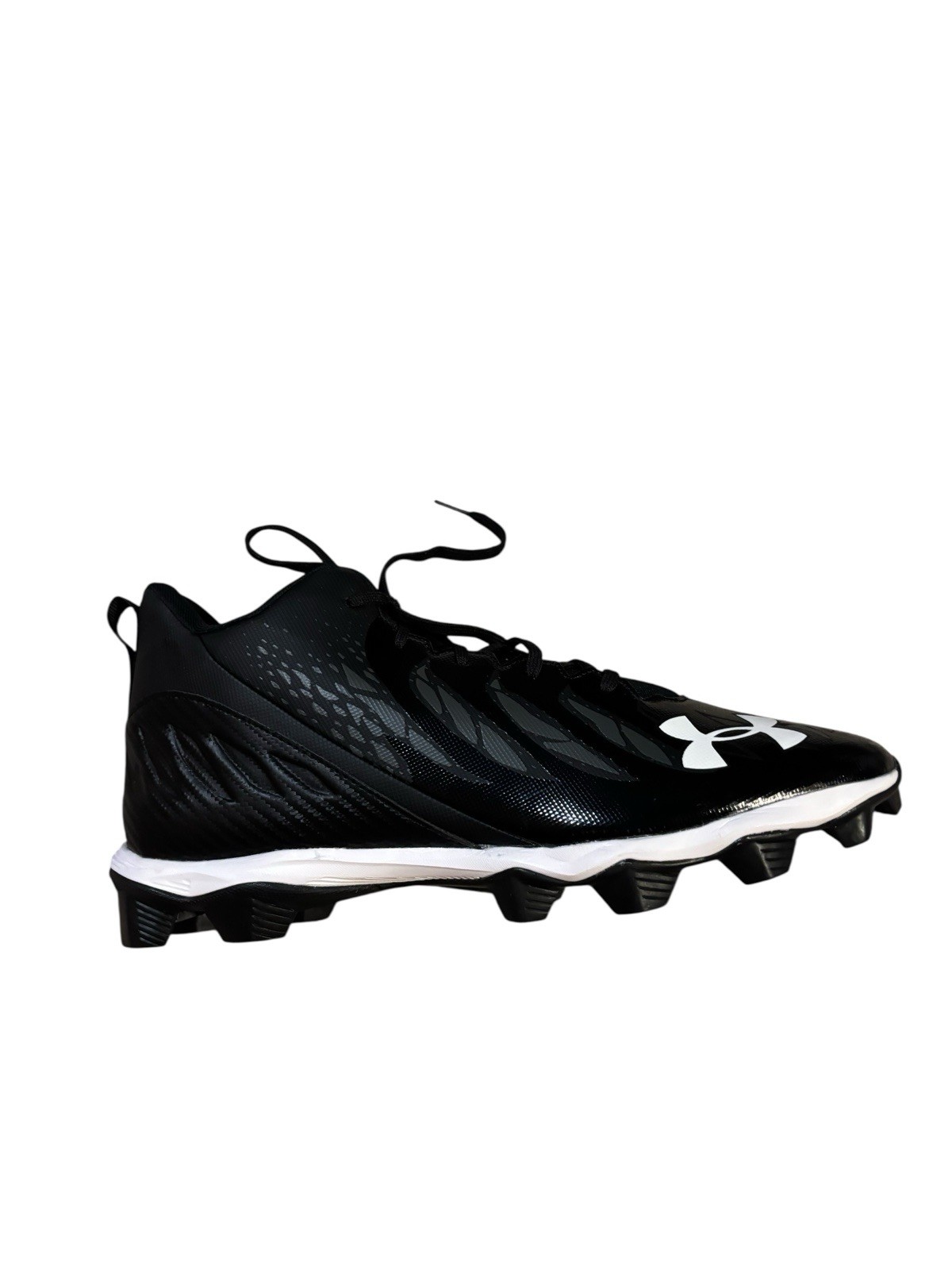 Under Armour Spotlight Football Cleats Black Mens 13 3022774-001 Activewear thumbnail 5
