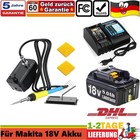 Für Makita 18v 8.0Ah Akku + Ladegerät Akku-Lötkolben 60W Elektrischer Lötstation
