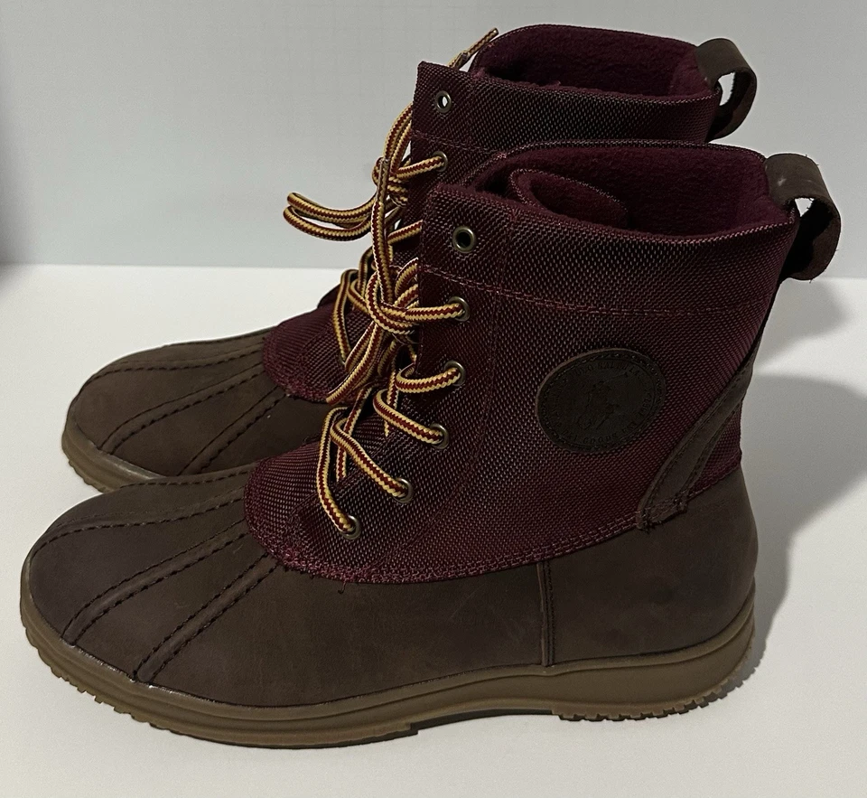 Botas Polo Ralph Lauren Granate Chocolate Duksbury Media Pantorrilla Niños Talla 7/992282 Foto 4 de 4
