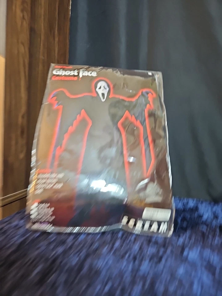 Scary Scream Ghost Face Horror Robe Child Halloween Costume One Size @F - Image 2 of 4