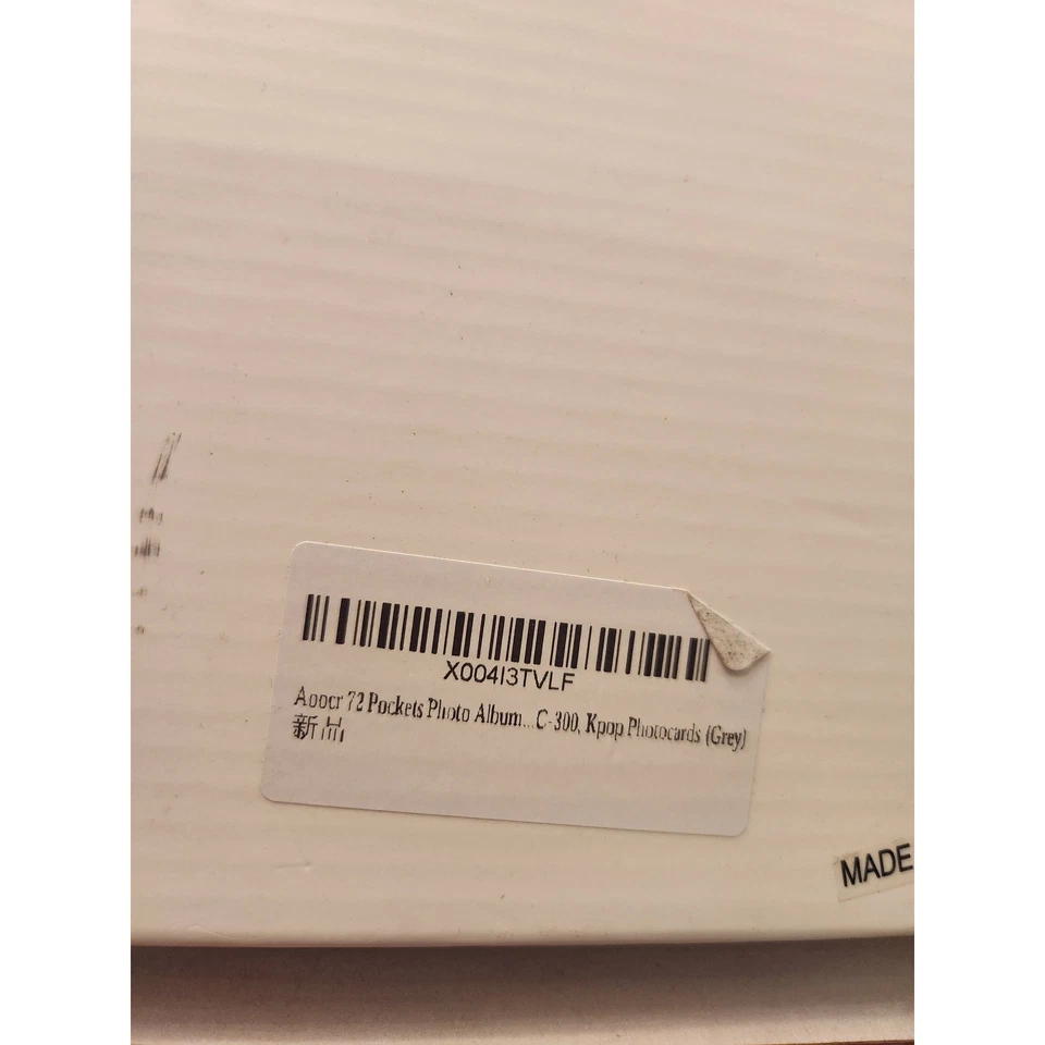 Álbum de fotos Aoocr 72 bolsillos álbum de recortes gris Kpop almacenamiento de tarjetas fotográficas Foto 3 de 3