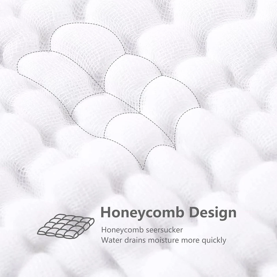 Paquete de 12 paños grandes para eructos de muselina 100 % algodón paños para manos para bebé - Baby Ess Foto 4 de 4