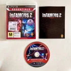 Infamous 2 Sony Playstation 3 PS3 Game And Manual Tested And Working Mint Disc